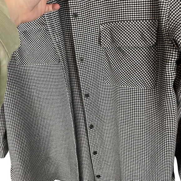 Abercrombie & Fitch Soft A&F Houndstooth Shirt Jacket Size L - Picture 4 of 9